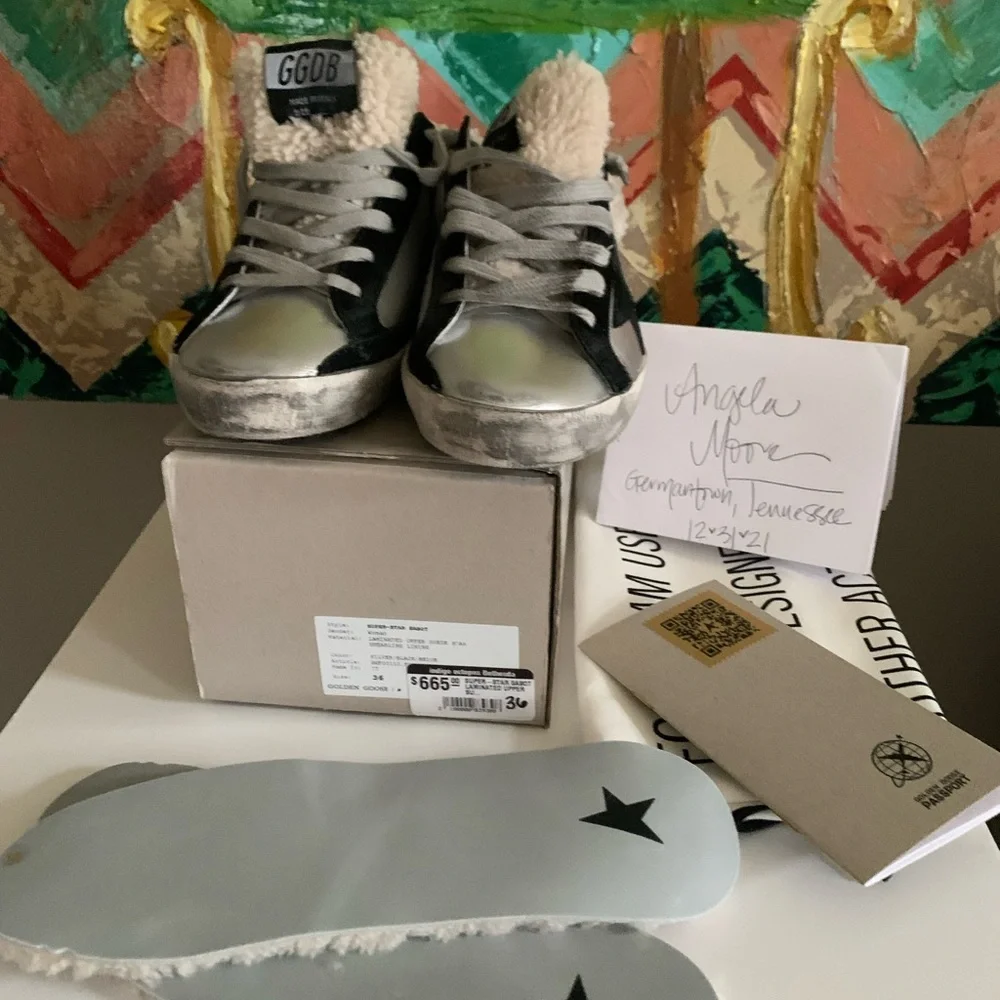 Golden Goose GGDB Laminated Superstar Sabots 36 - Picture 2 of 5